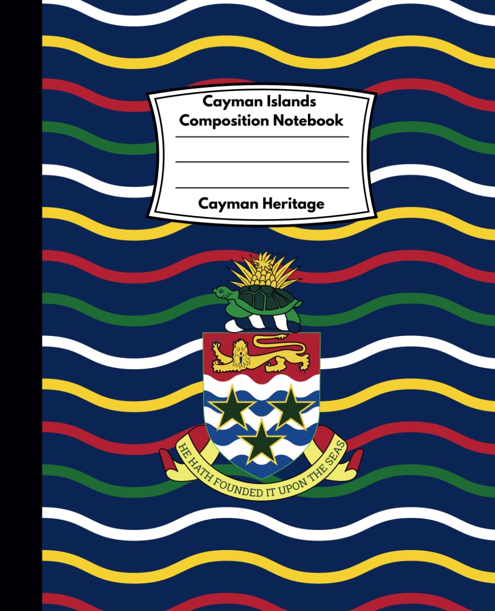 Cayman Islands Composition Notebook: Coat of Arms