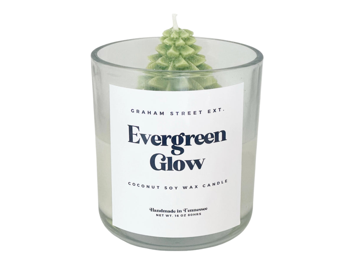 Evergreen Glow Dessert Candle