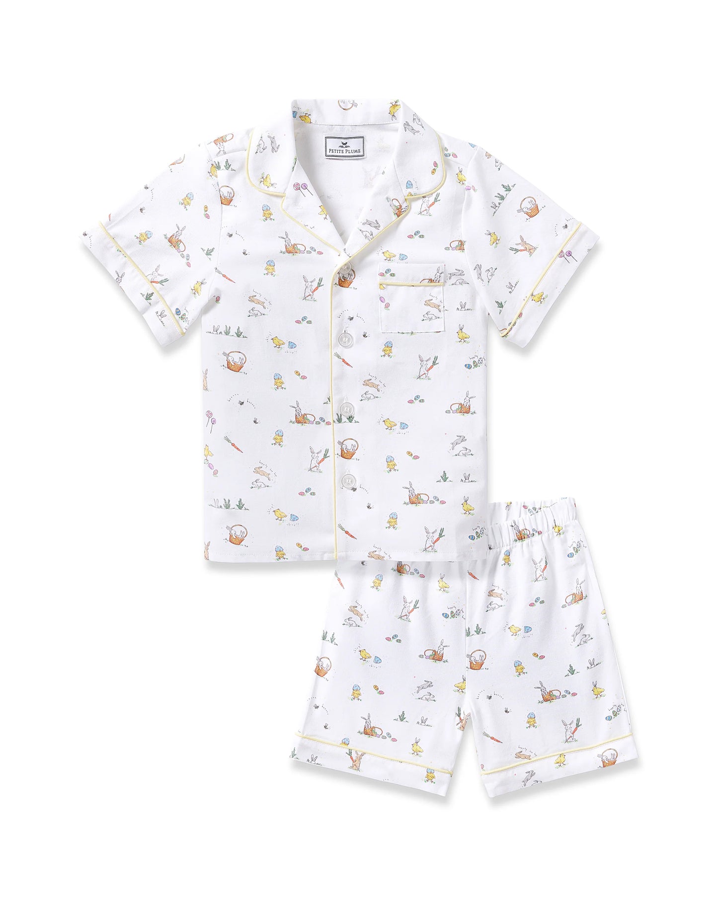 Kid's Twill Short Set in Easter Frolic