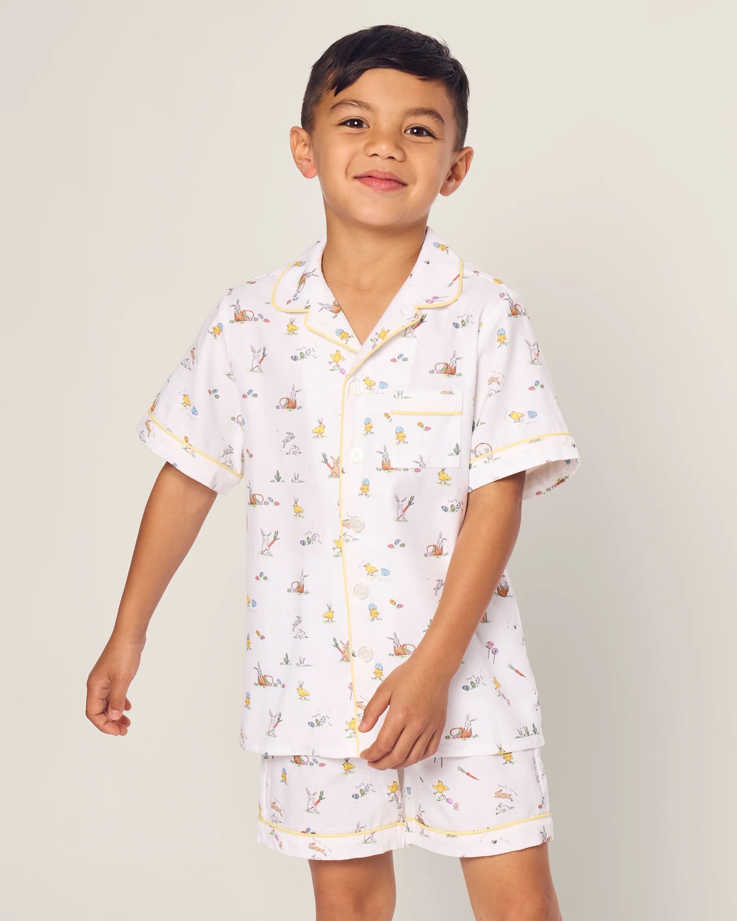 Kid's Twill Short Set in Easter Frolic