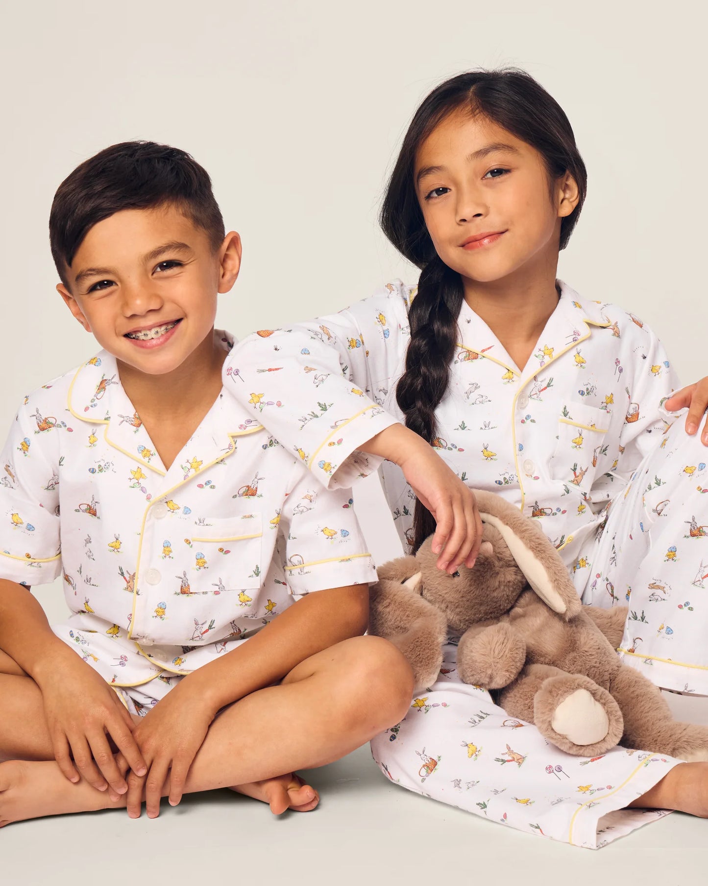 Kid's Twill Short Set in Easter Frolic