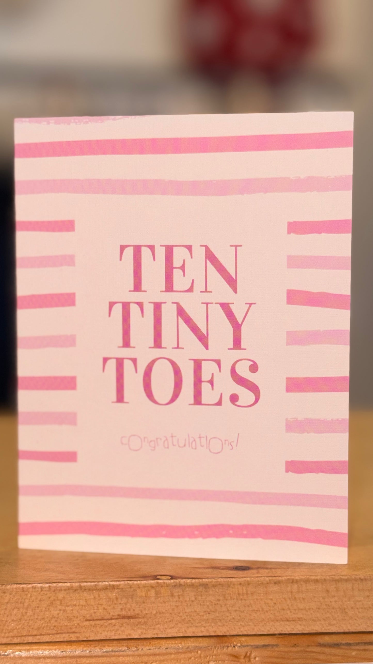 Ten Tiny Toes Card