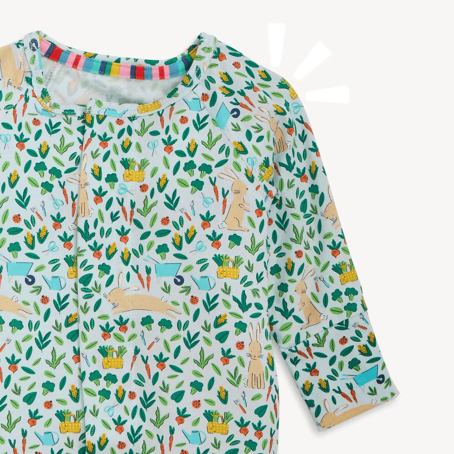 Bunny Garden Magnetic Convertible Coverall