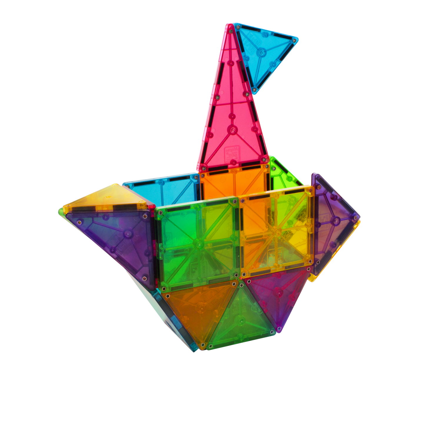 MAGNA-TILES Clear Colors 32 Pieces Set