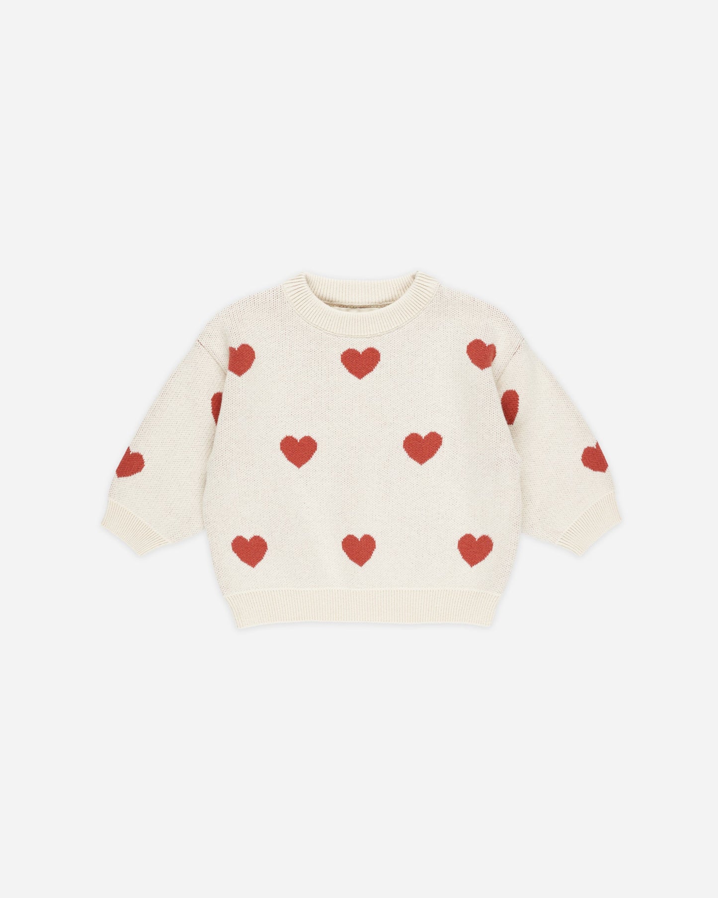 Heart Knit Sweater || Natural
