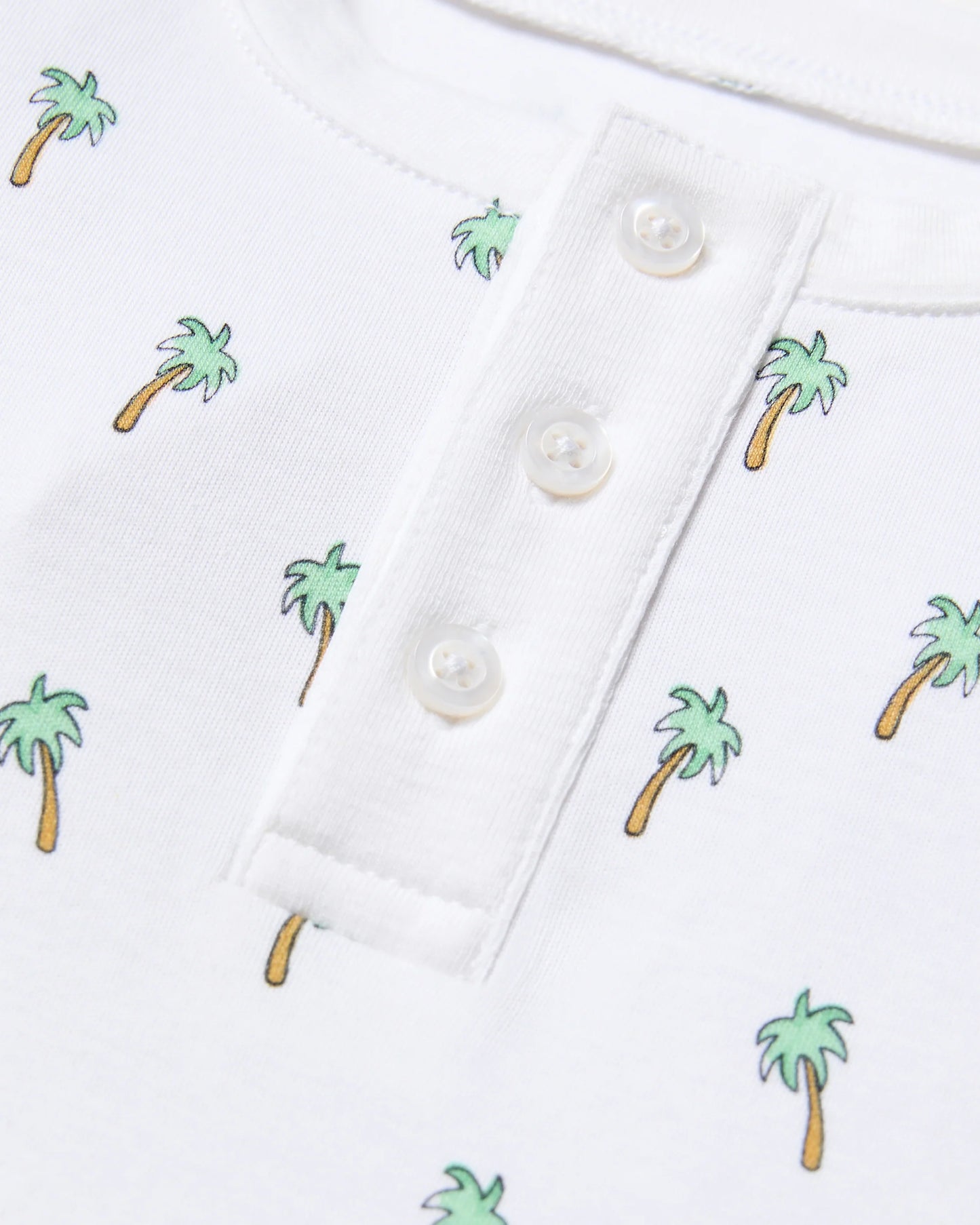 Kid's Pima Snug Fit Pajama Set in Palmier