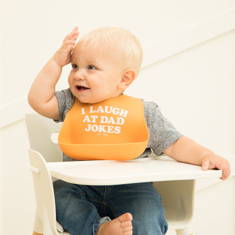 I Laugh At Dad Jokes Wonder Bib