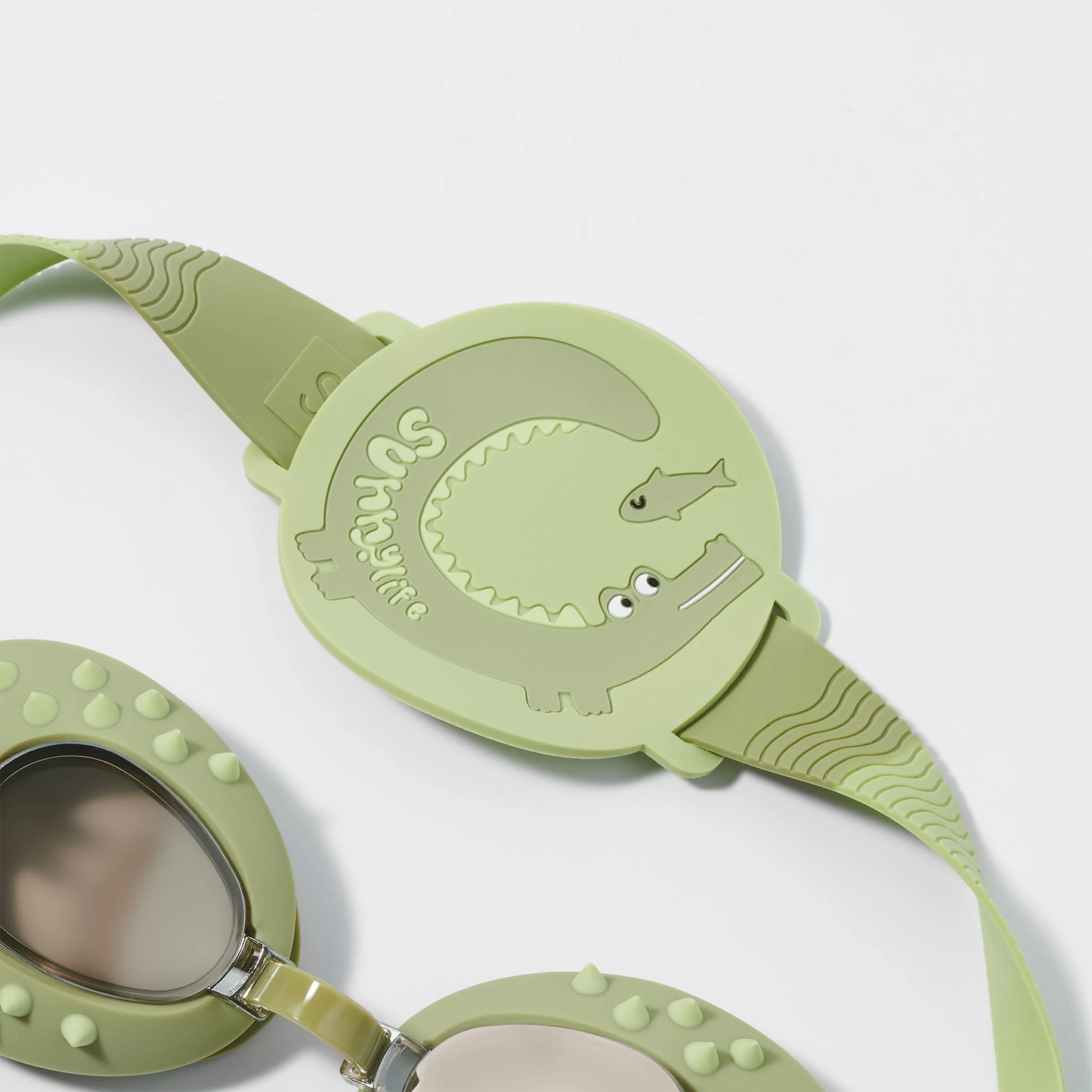 Cookie the Croc Khaki Kids Swim Goggles