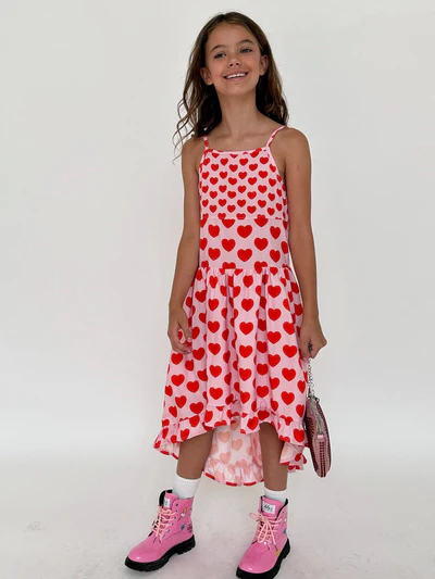 I Love You High Low Dress