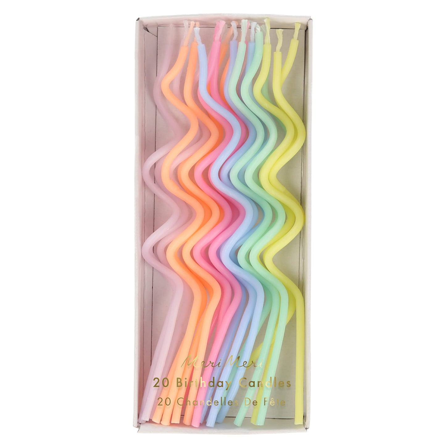 Pastel Swirly Candles (x20)