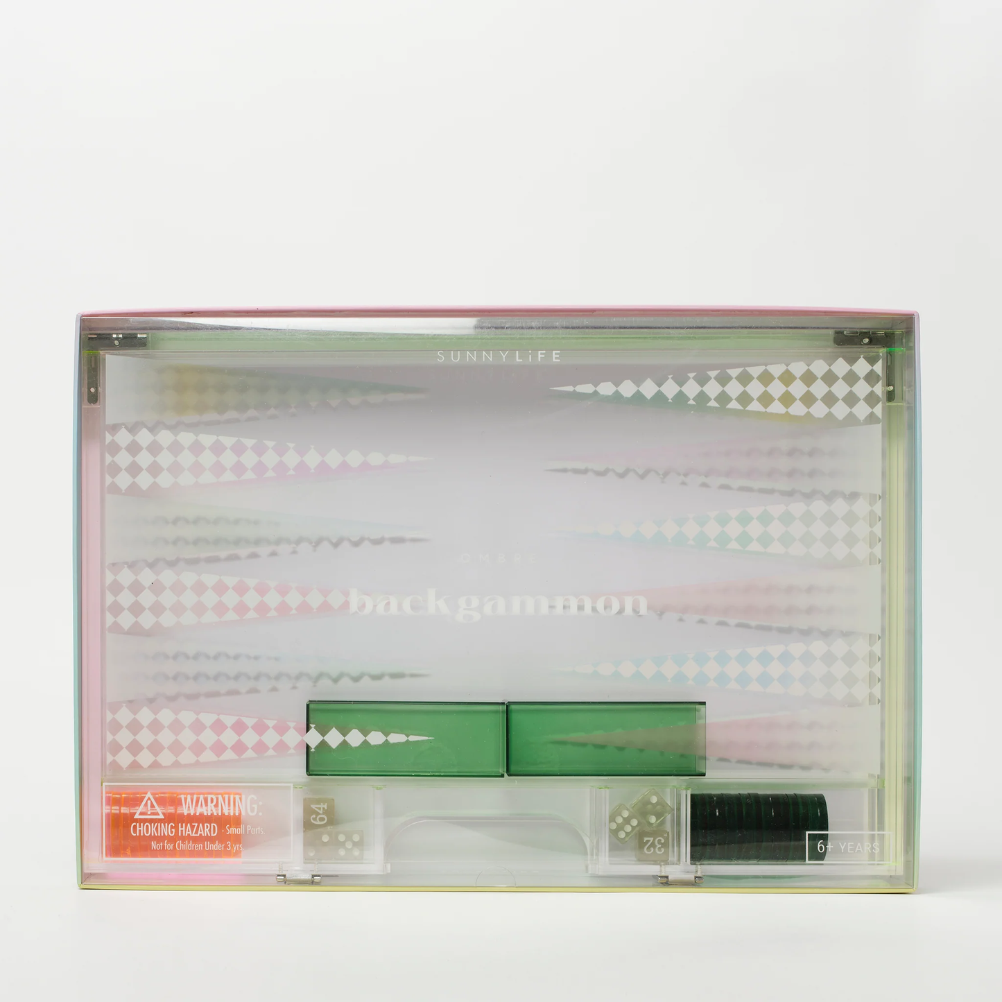 Ombre Sherbert Lucite Backgammon