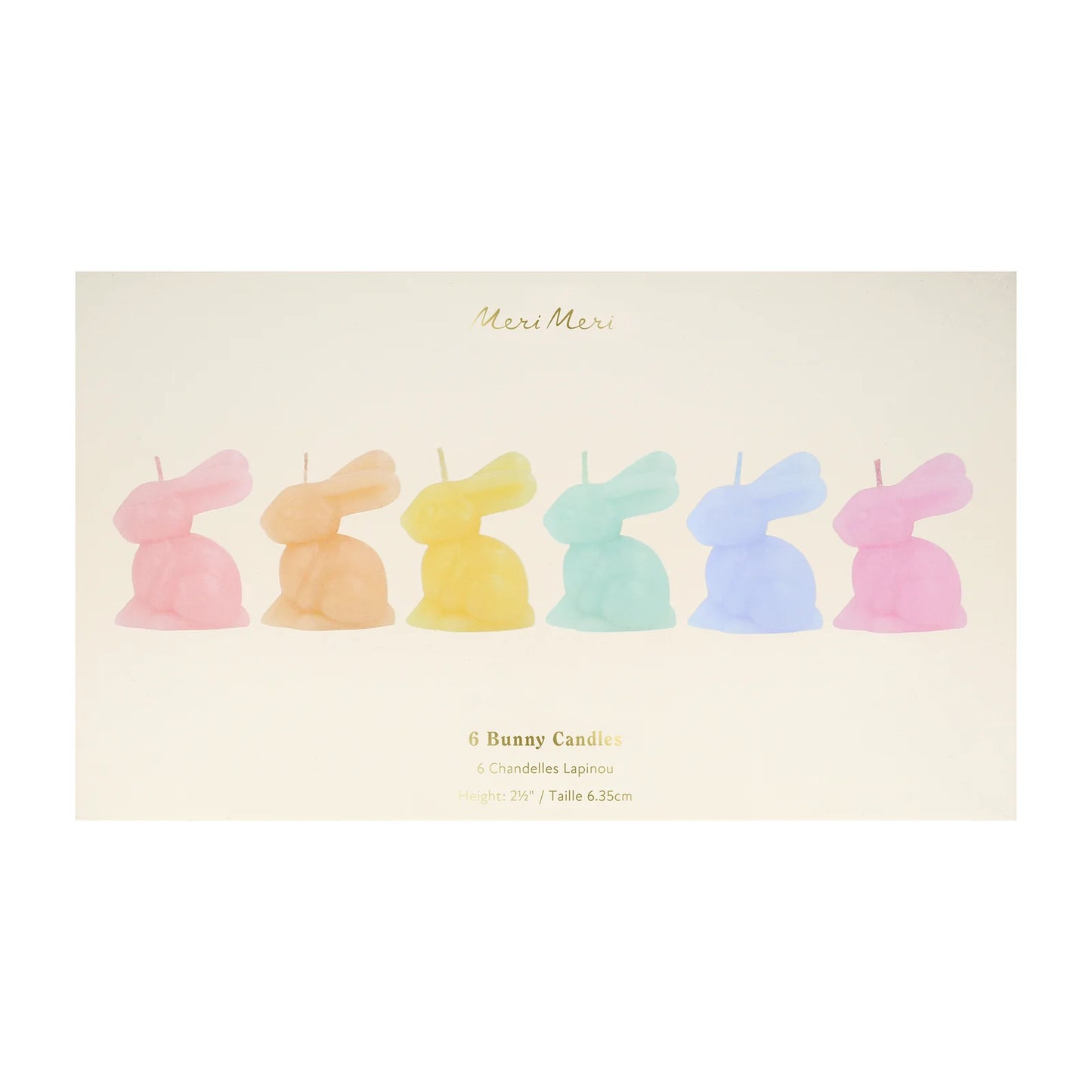 Mini Bunny Candles (x 6)