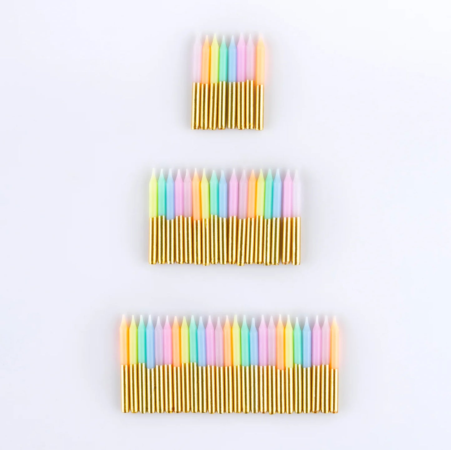 Pastel Mini Candles x50