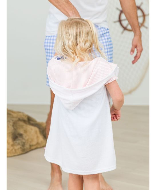 White Terry Full-Zip Cover-Up