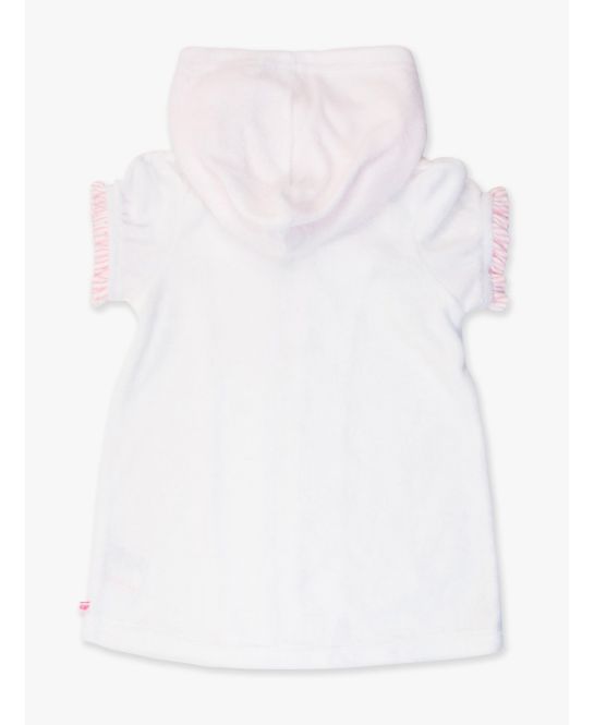 White Terry Full-Zip Cover-Up