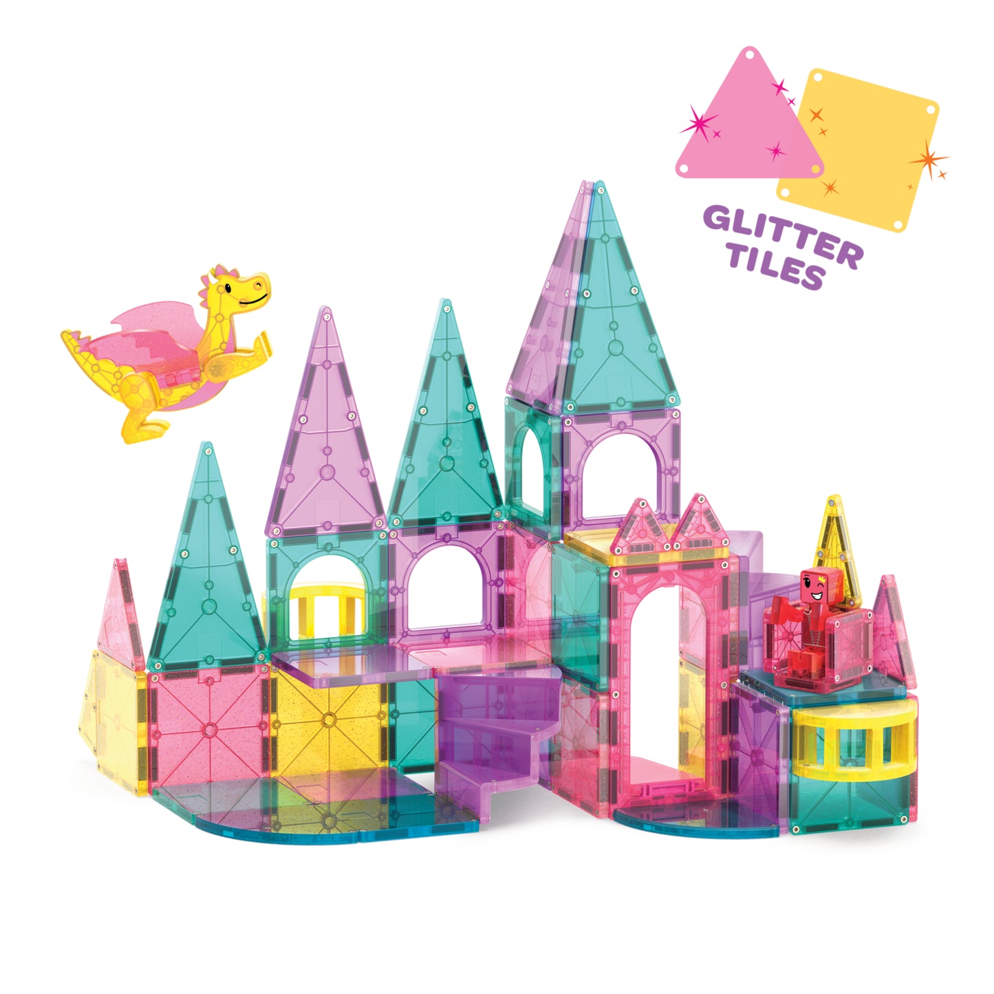 MAGNA-TILES Castle DLX 48-Piece Set