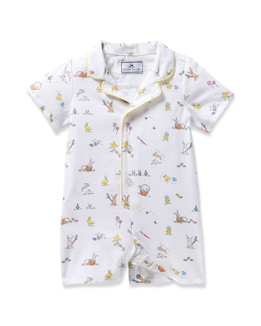 Baby's Twill Romper in Easter Frolic