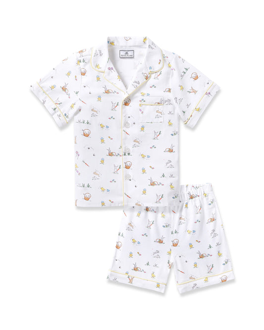 Kid's Twill Short Set in Easter Frolic