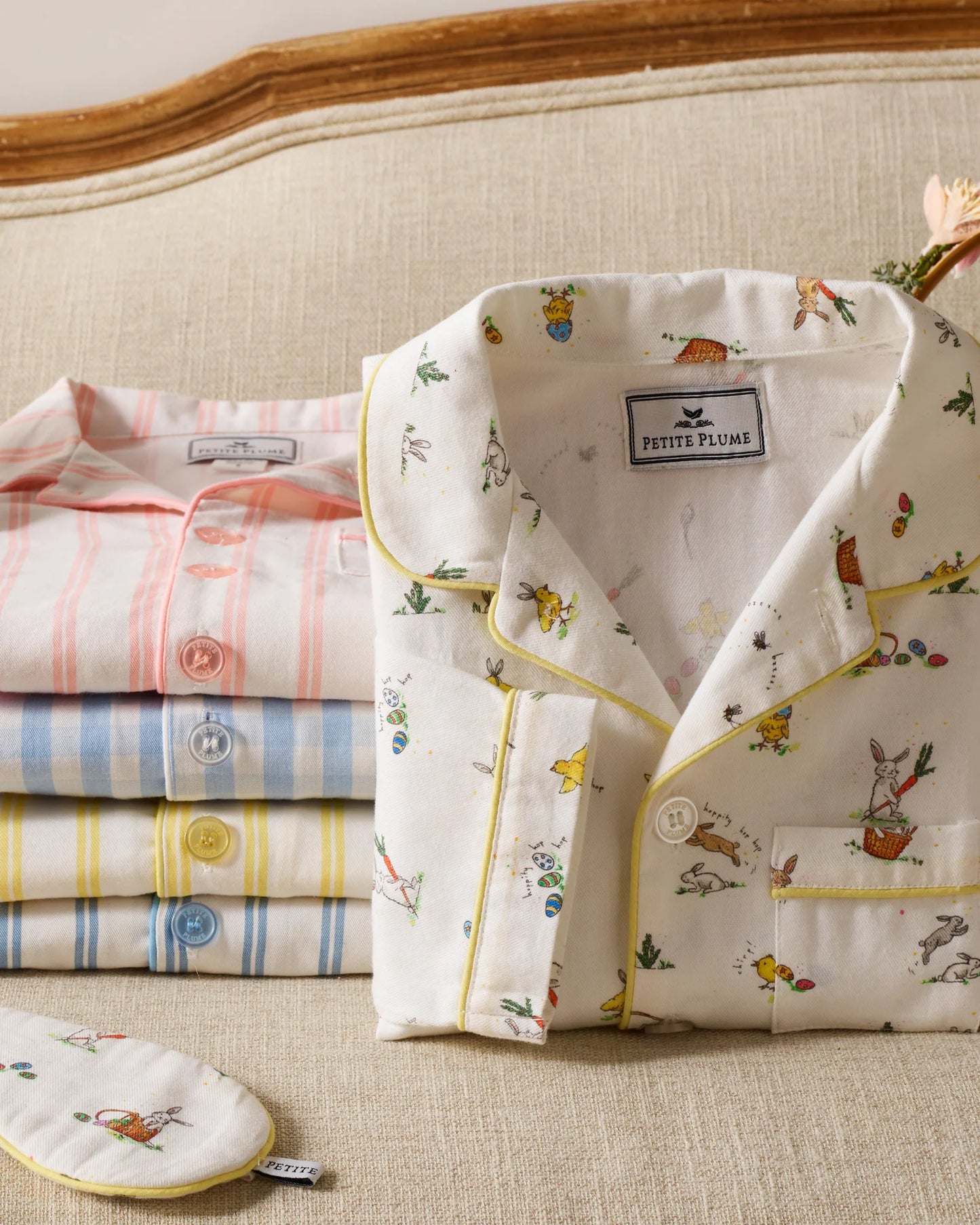 Kid's Twill Short Set in Easter Frolic