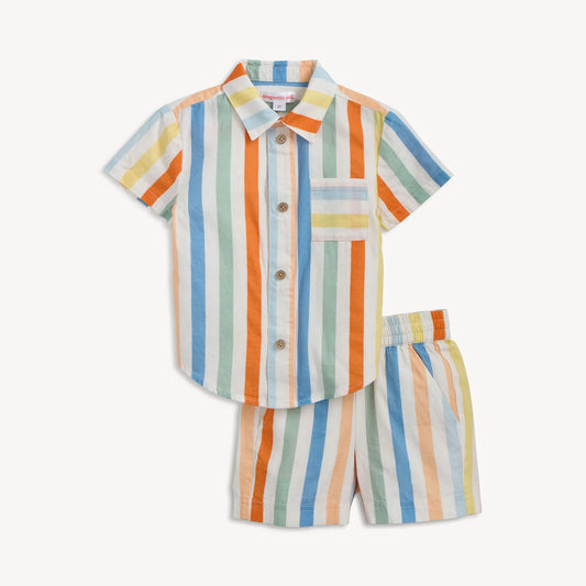 Multi Stripe Magnetic Top & Short Set