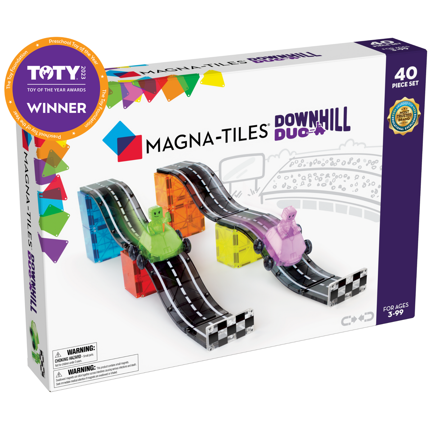 MAGNA-TILES Downhill Duo 40-Piece Set