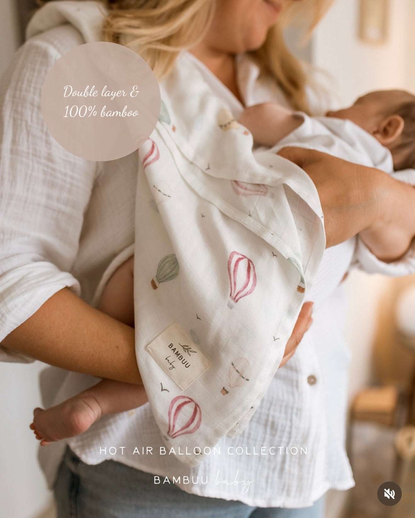 100% Bamboo Swaddle