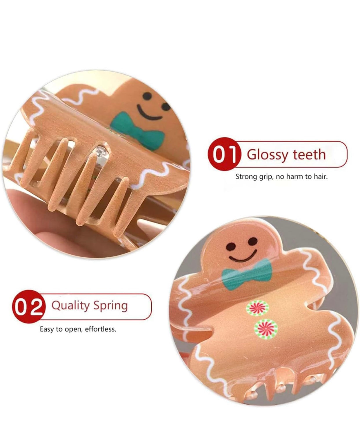 Christmas Hair Claw Clips