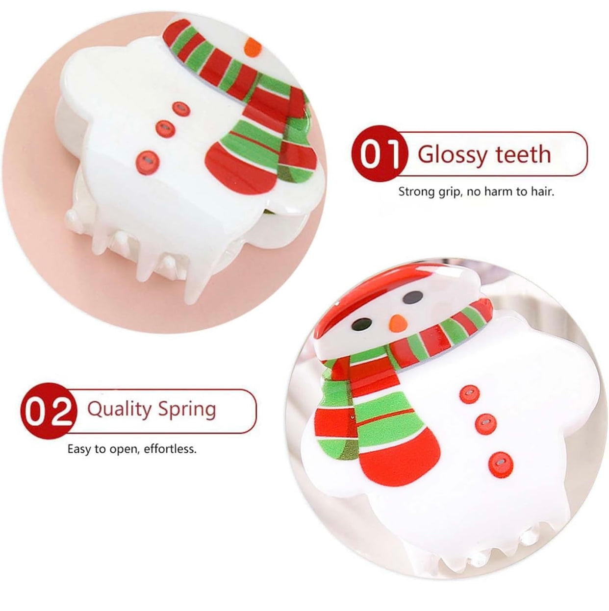 Christmas Hair Claw Clips