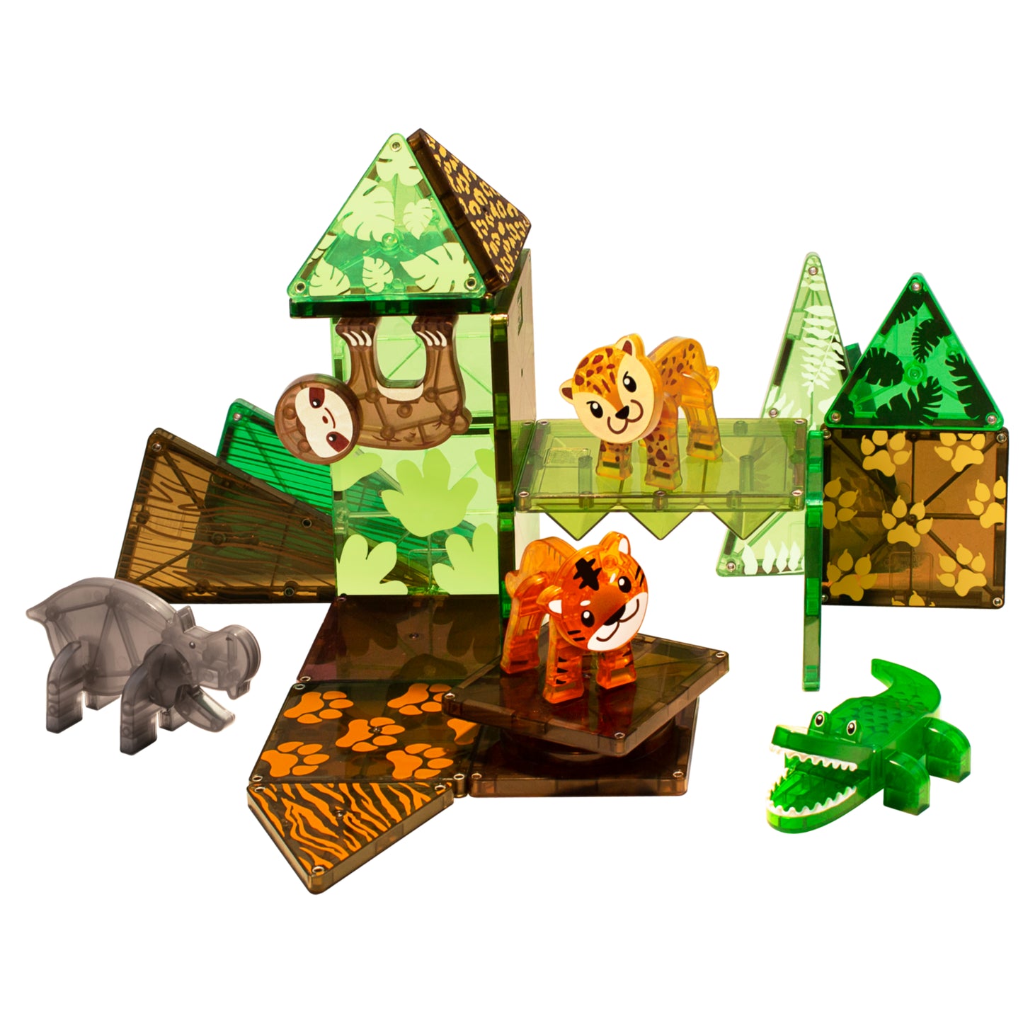 MAGNA-TILES Jungle Animals 25-Piece Set
