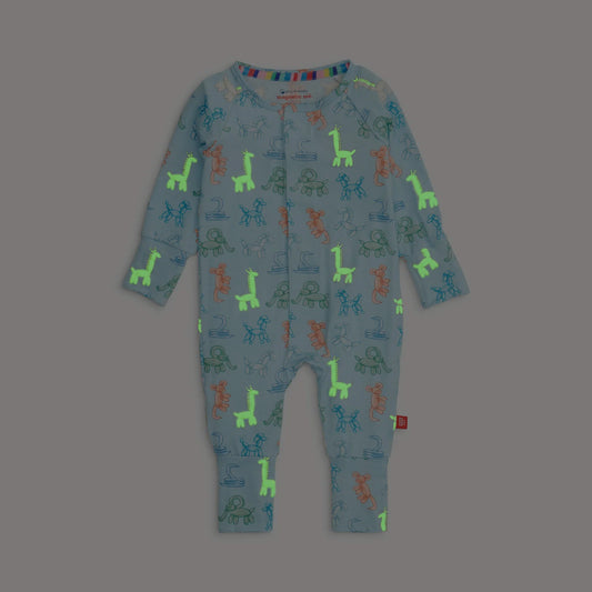 Blue Party Animals Glow In The Dark Convertible Coverall