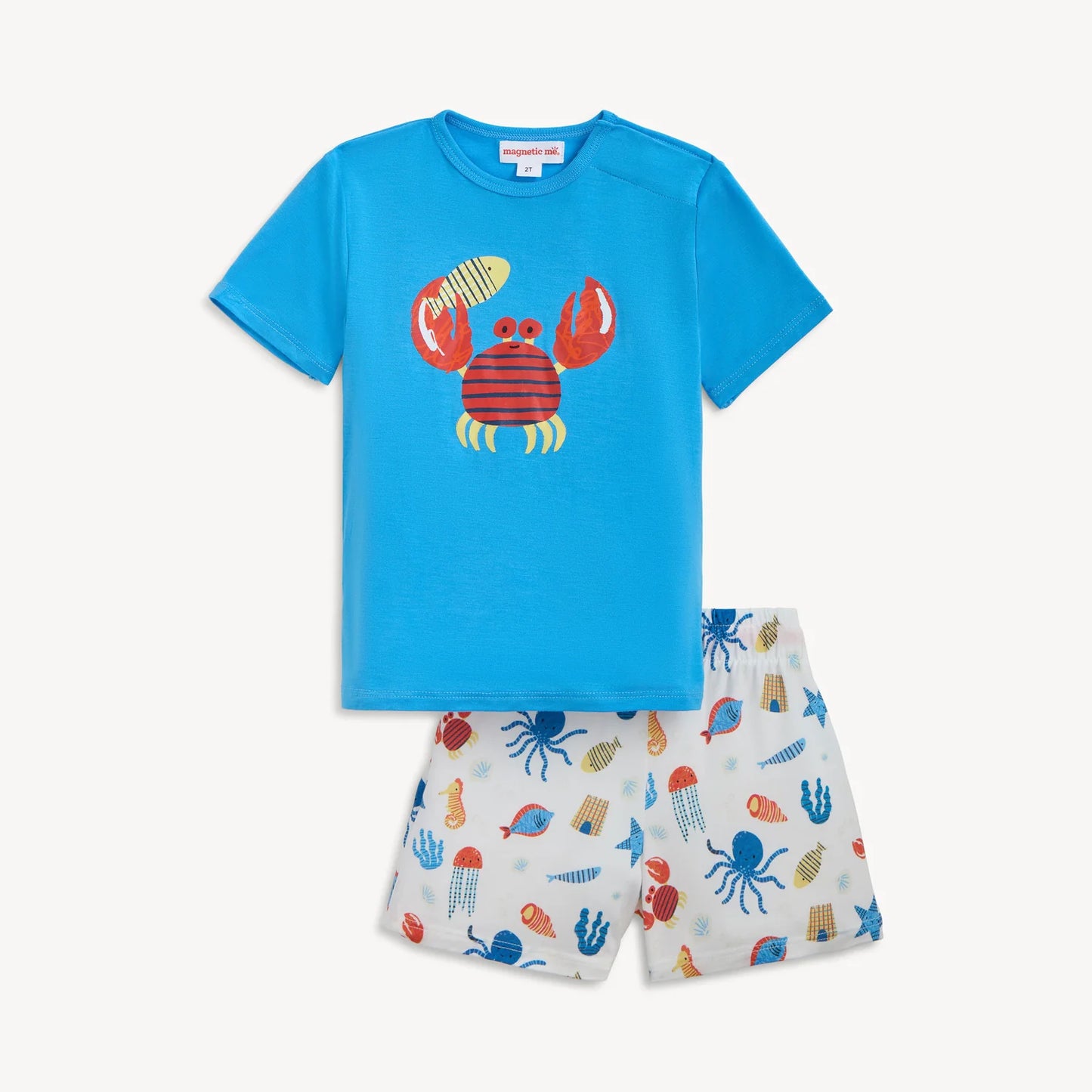 Deep Chic Blue Magnetic Top & Short Set