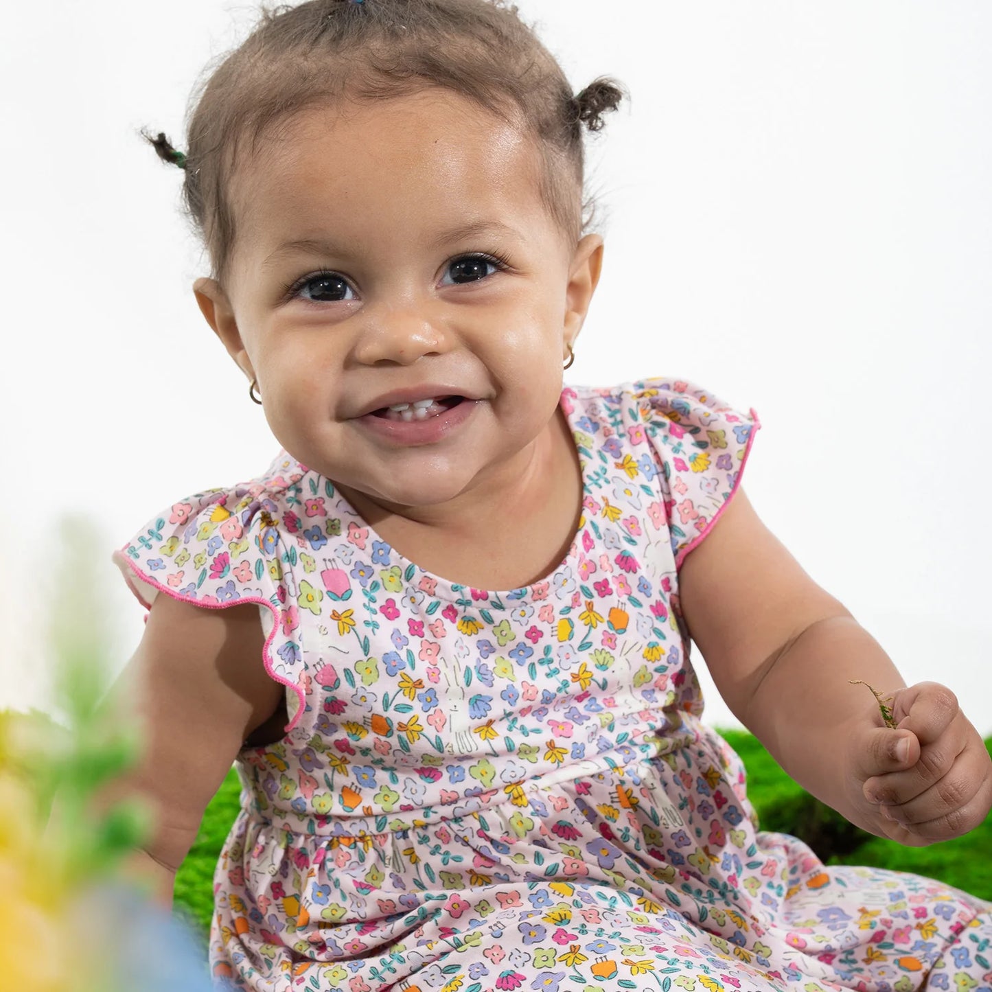 Bunny Blossom Magnetic Dress & Diaper Cover Set