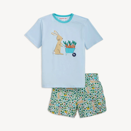 Bunny Garden Magnetic Top & Short Set
