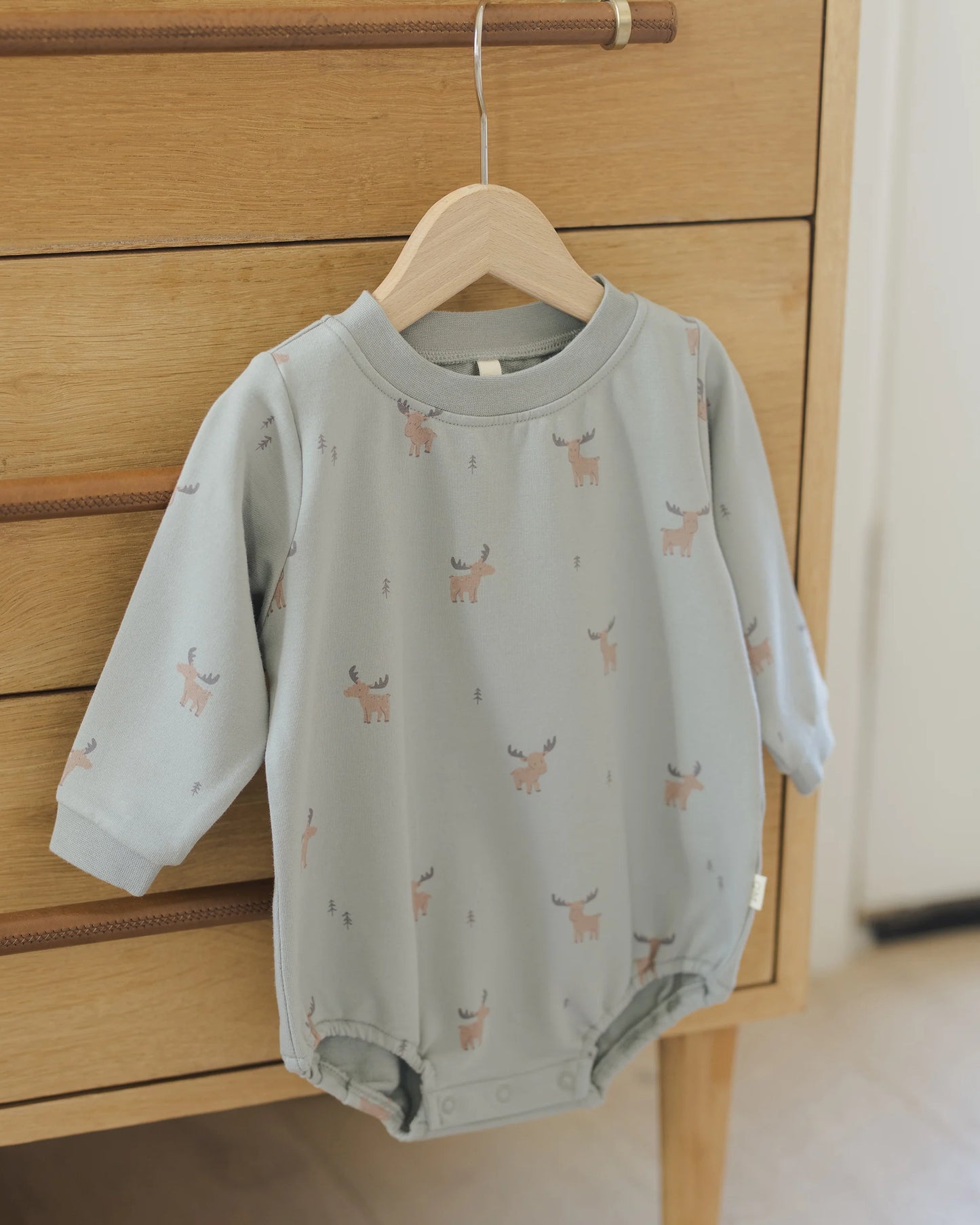 Crewneck Bubble Romper || Moose