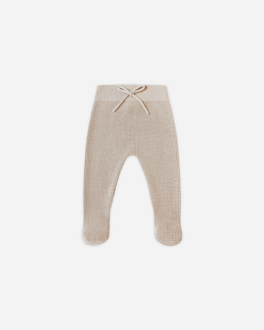Footed Knit Pant || Oat