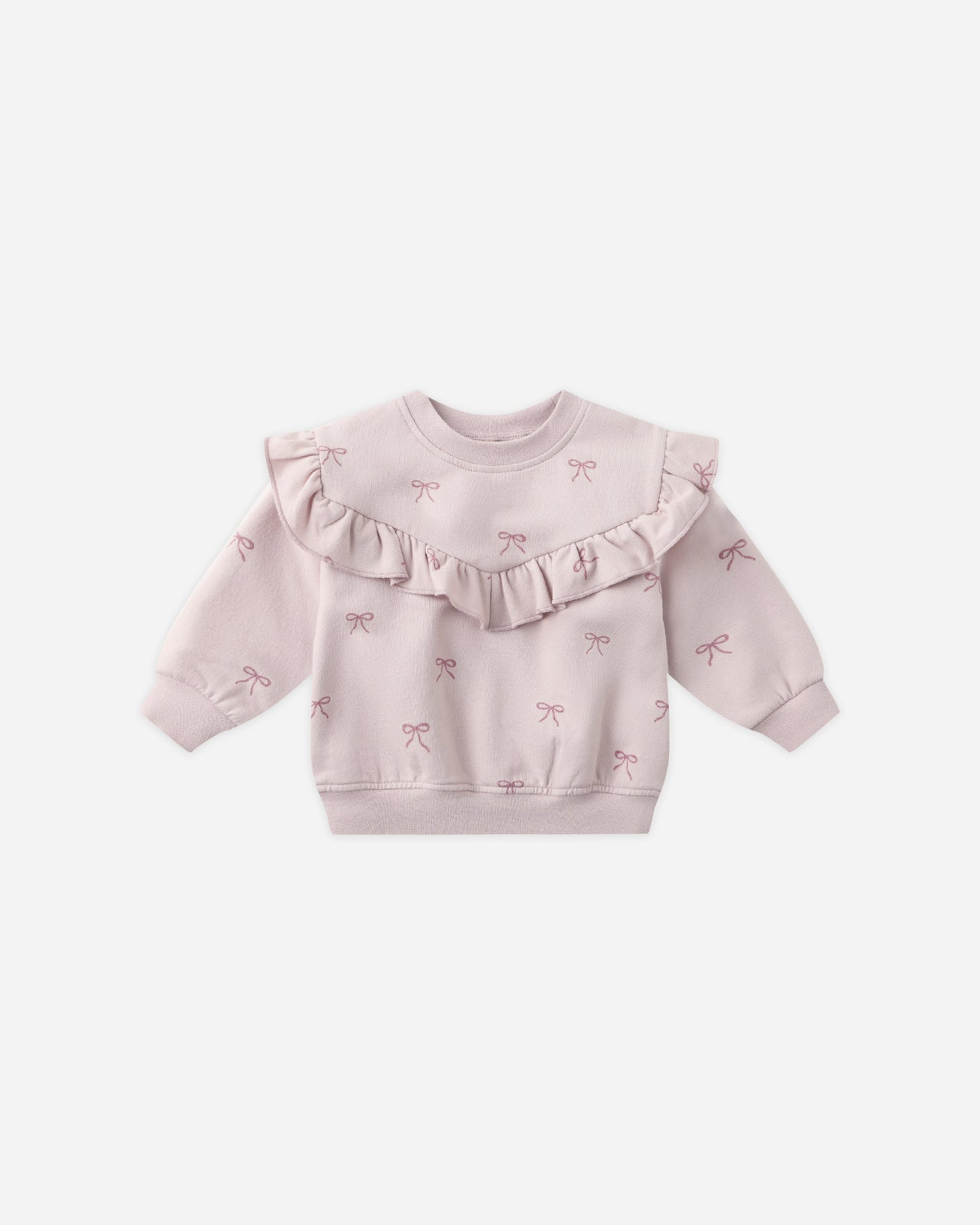 Ruffle Fleece Sweatshirt || Bows