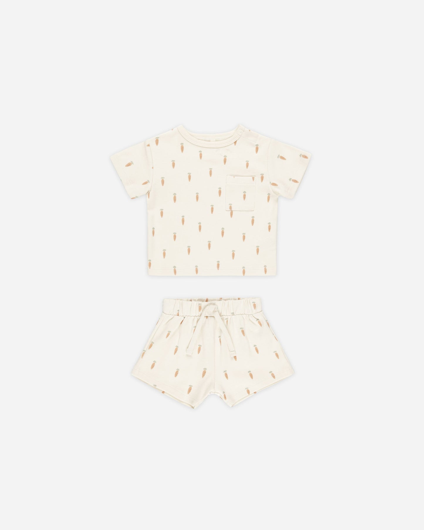 Boxy Pocket Tee + Short Set || Carrots