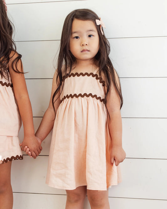 Ric Rac Dress Blush