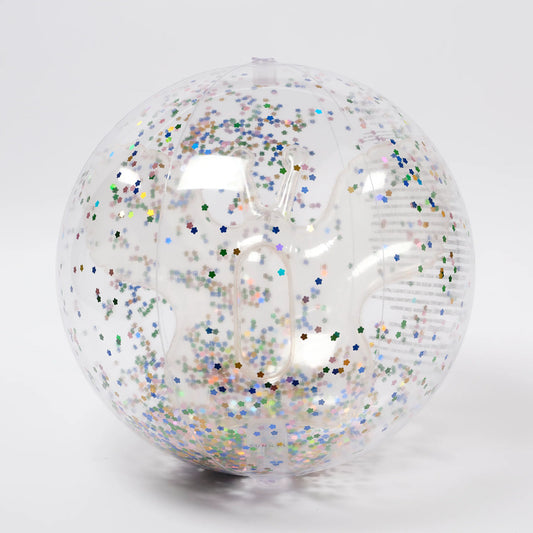 Cotton Candy Glitter 3D Inflatable Beach Ball