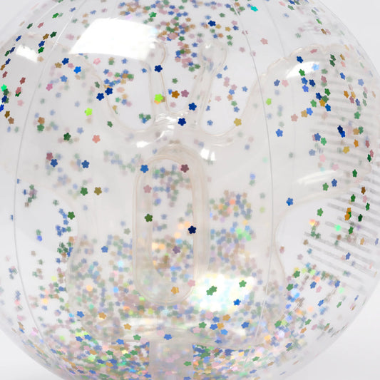 Cotton Candy Glitter 3D Inflatable Beach Ball