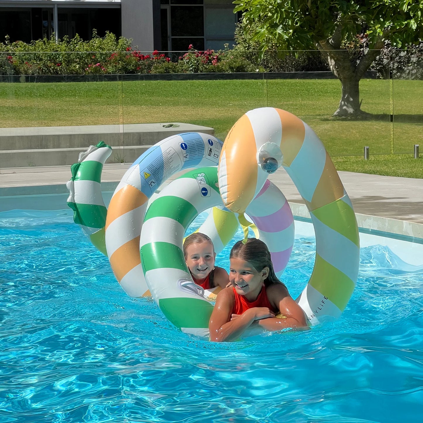 Poolside Sorbet Stripe Giant Inflatable Noodle