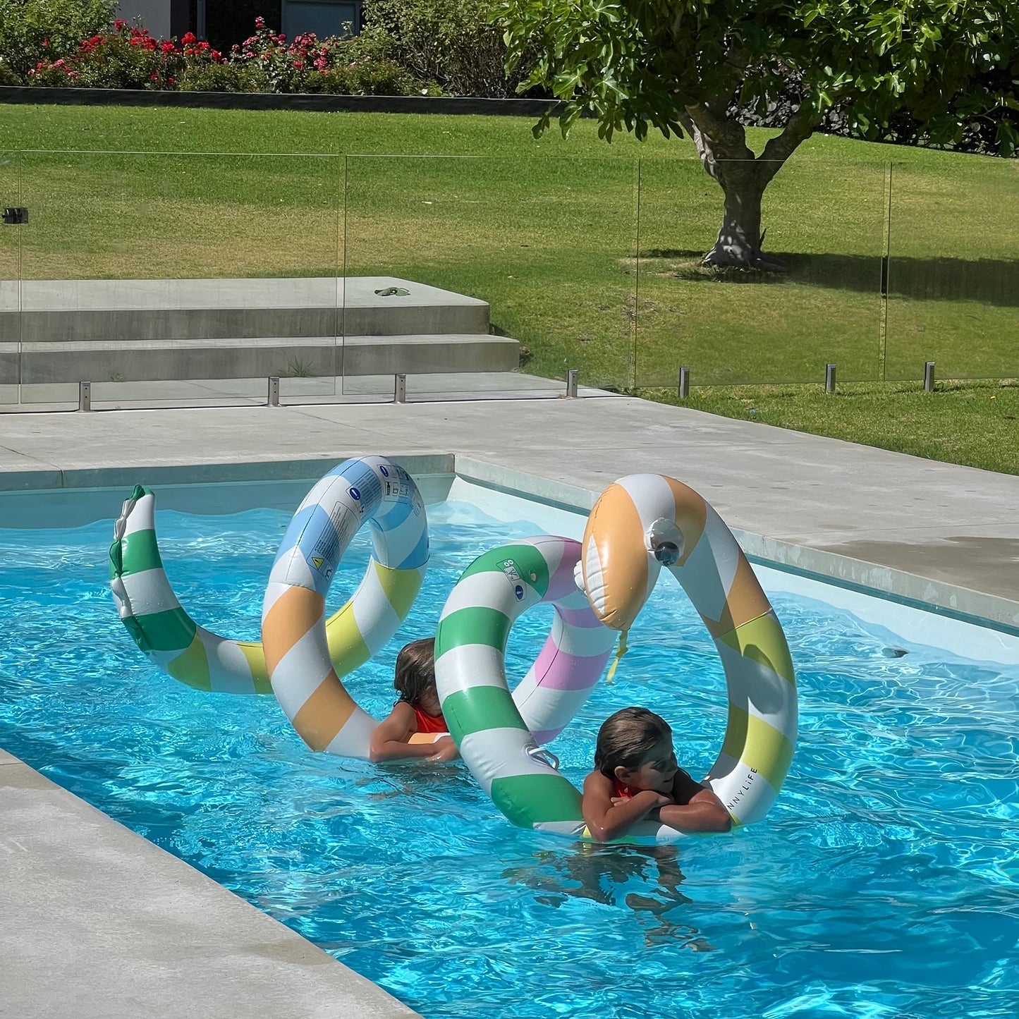 Poolside Sorbet Stripe Giant Inflatable Noodle