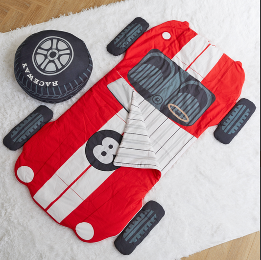 Red Race Car Sleeping Bag