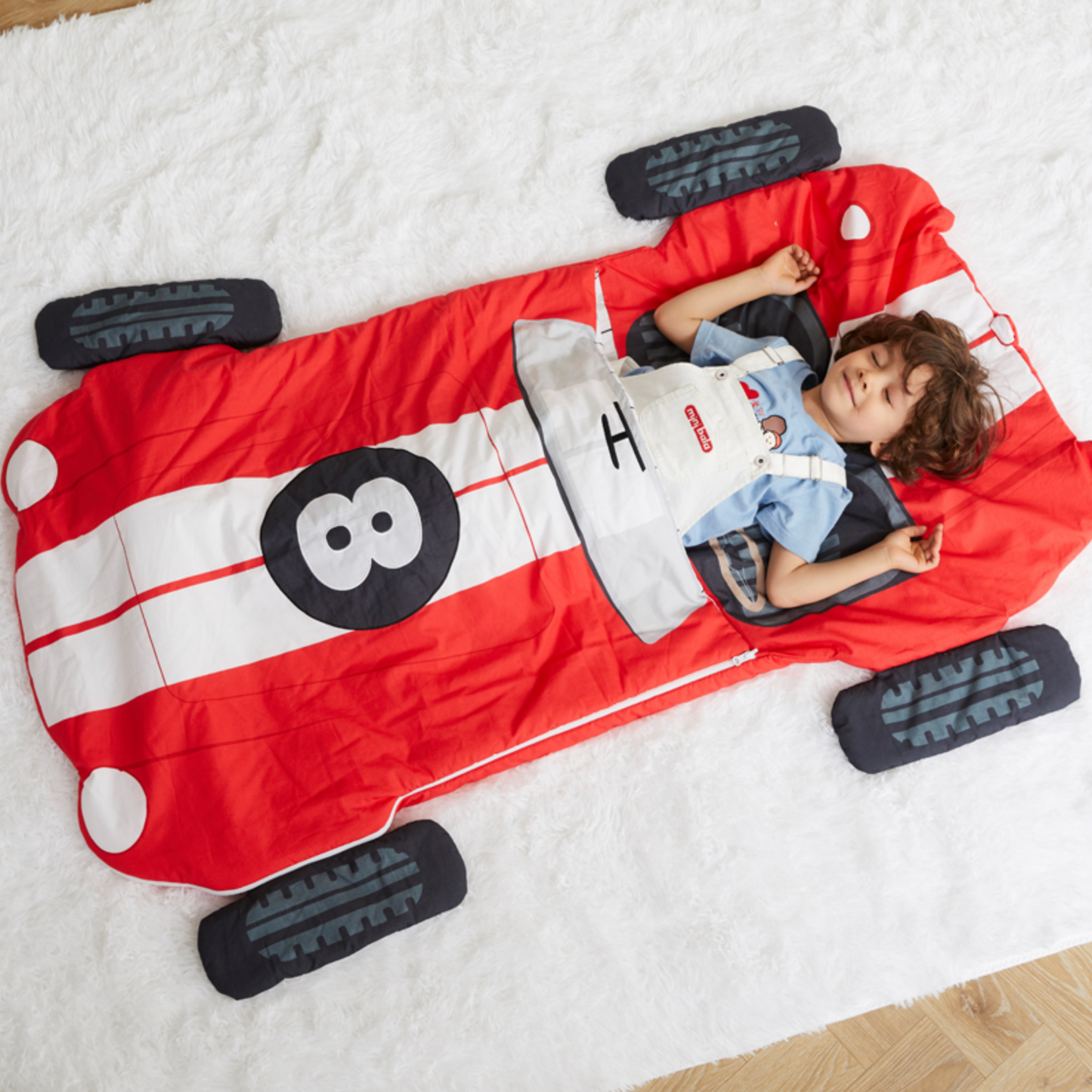 Red Race Car Sleeping Bag