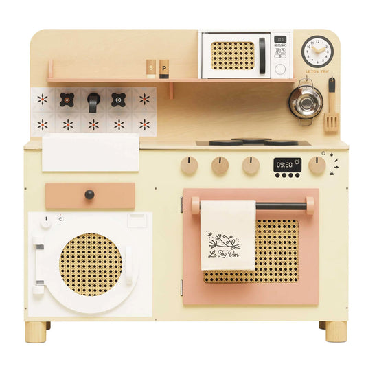 Family Size Wooden Play Kitchen