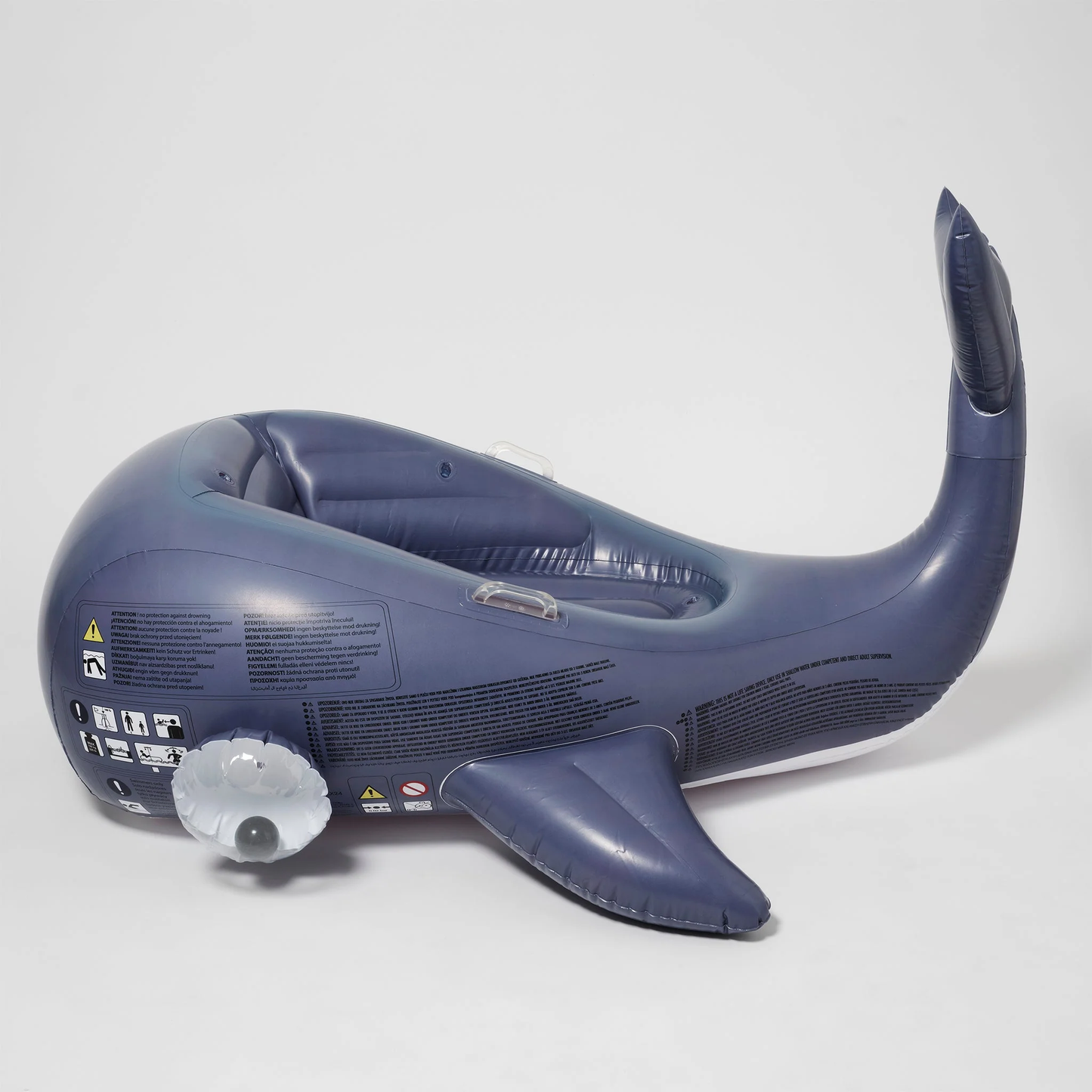 Moby Dick Navy Luxe Ride-On Float