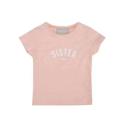 Blush 'Sister' Cap Sleeved T-Shirt