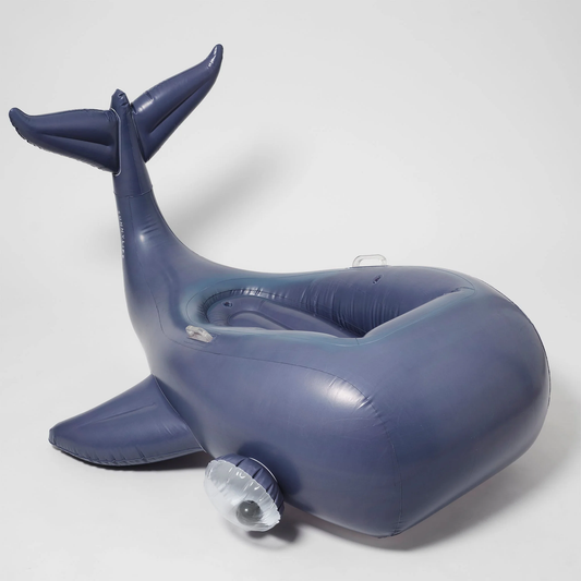 Moby Dick Navy Luxe Ride-On Float