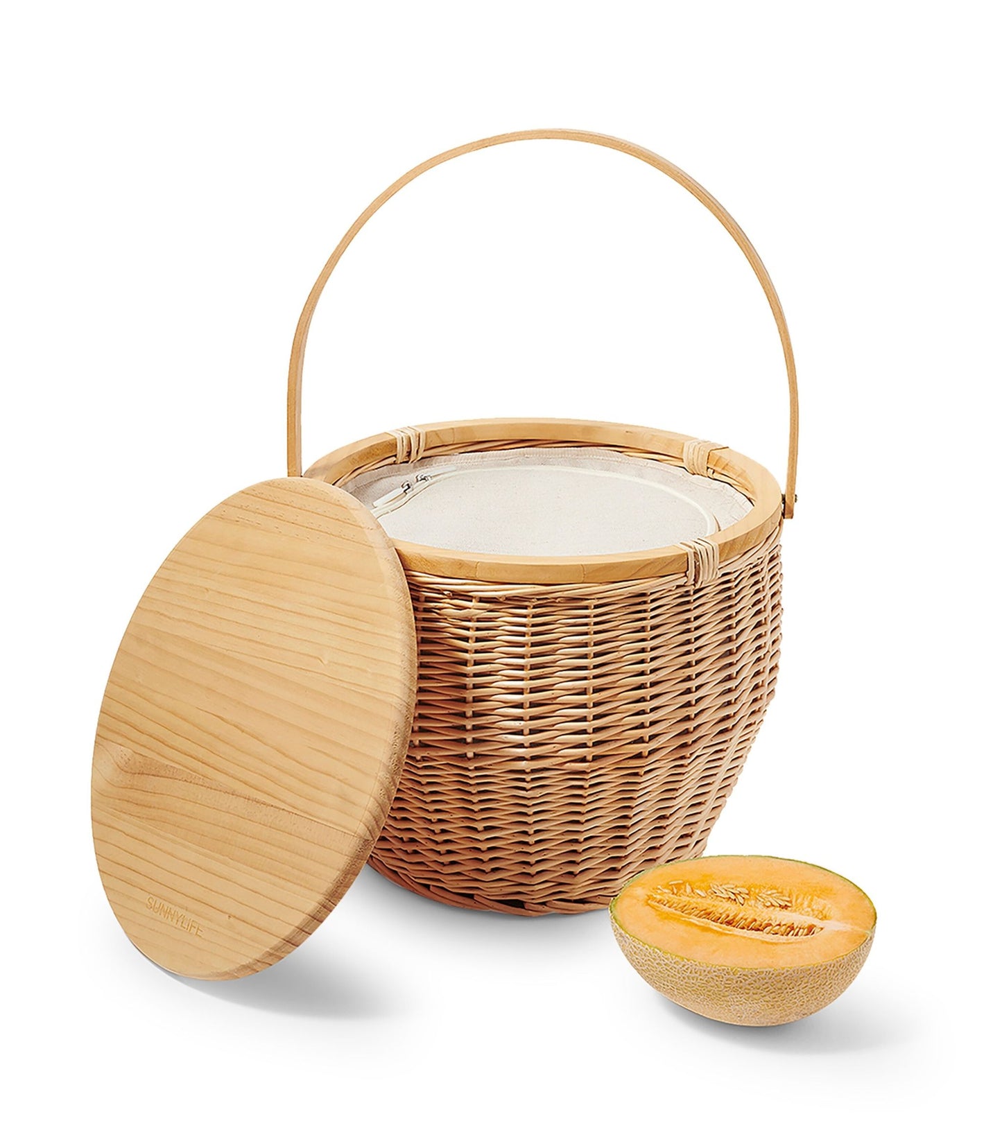 Round Picnic Cooler Basket