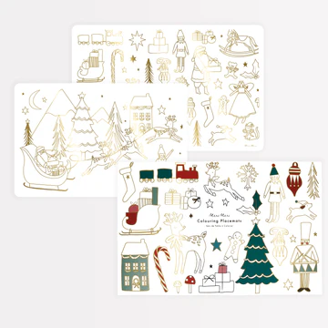 Christmas Colouring Placemats x8